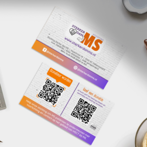 Visitekaartjes Stichting Sterker dan MS